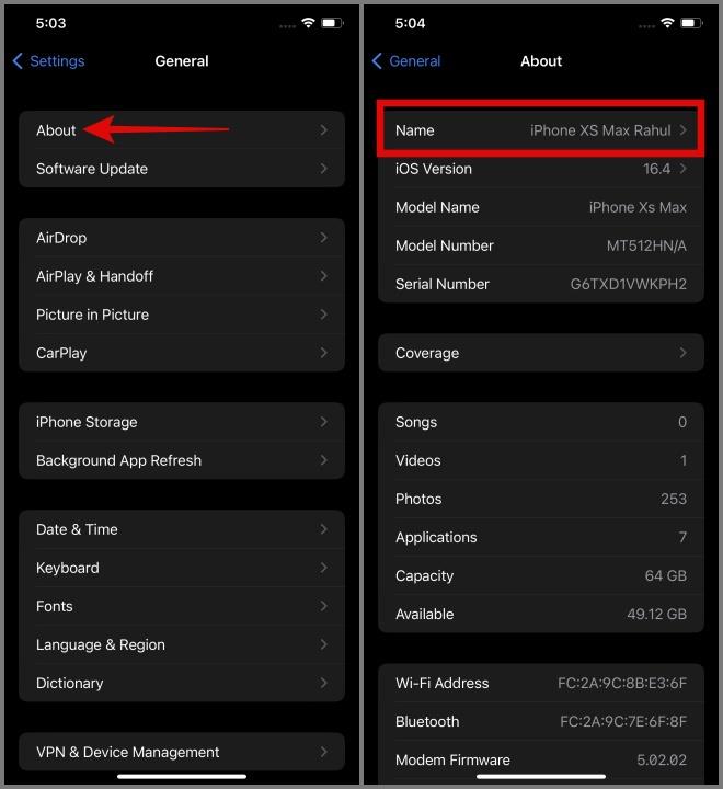 iPhone、iPad、Mac で AirDrop 名を変更する方法