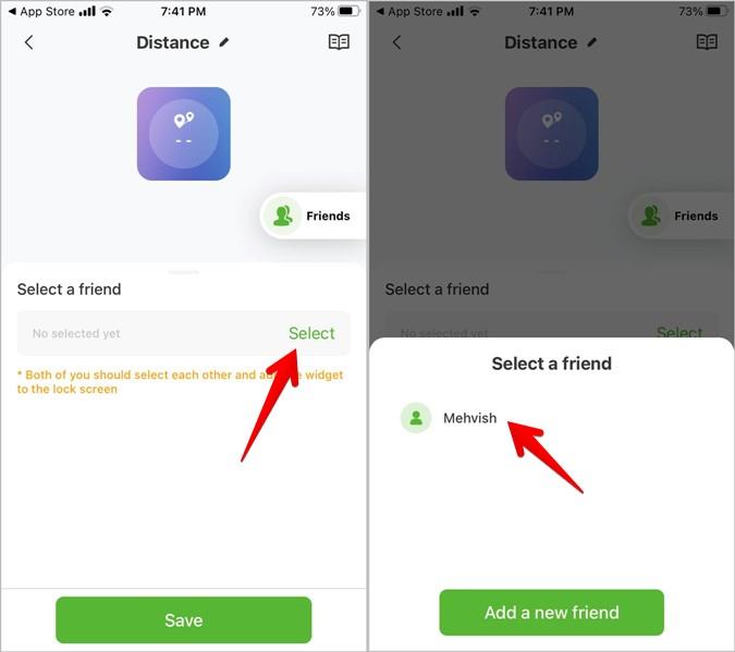 iPhoneに距離ウィジェットを追加する方法