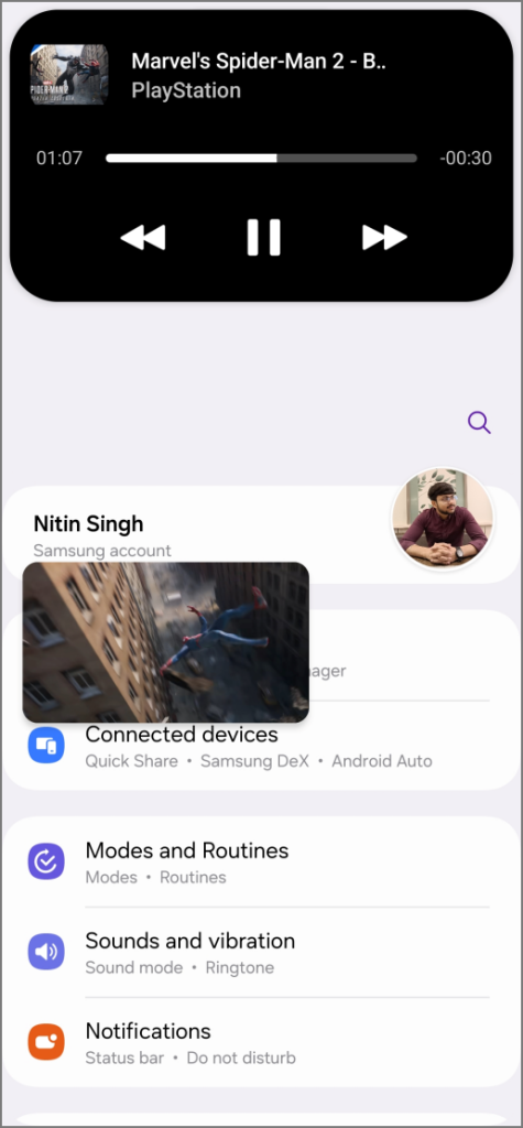 Samsung Galaxy スマートフォンでダイナミック アイランドを使用する方法