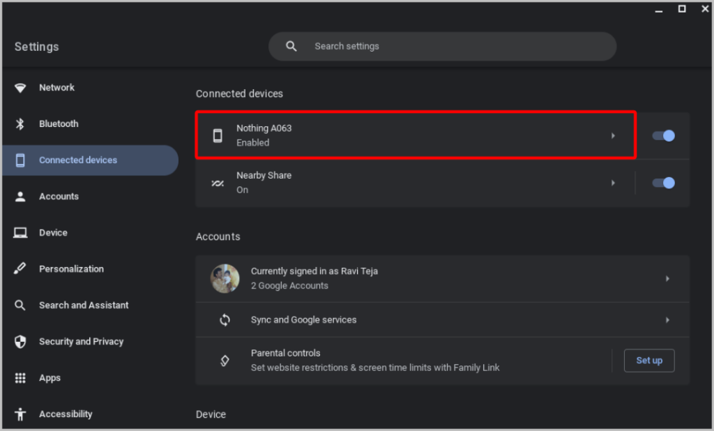 Android Phone から Chromebook にアプリをストリーミングする方法