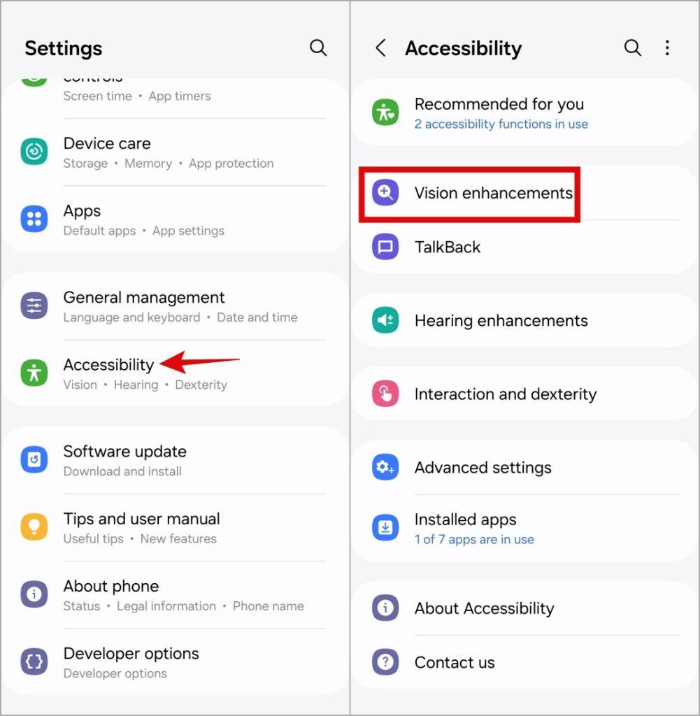 Samsung Galaxy スマートフォンで拡大鏡を使用する方法