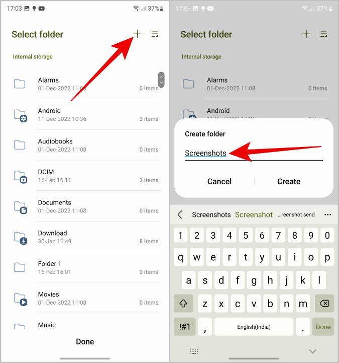 Samsung Galaxy 携帯電話のスクリーンショット フォルダーを変更する方法
