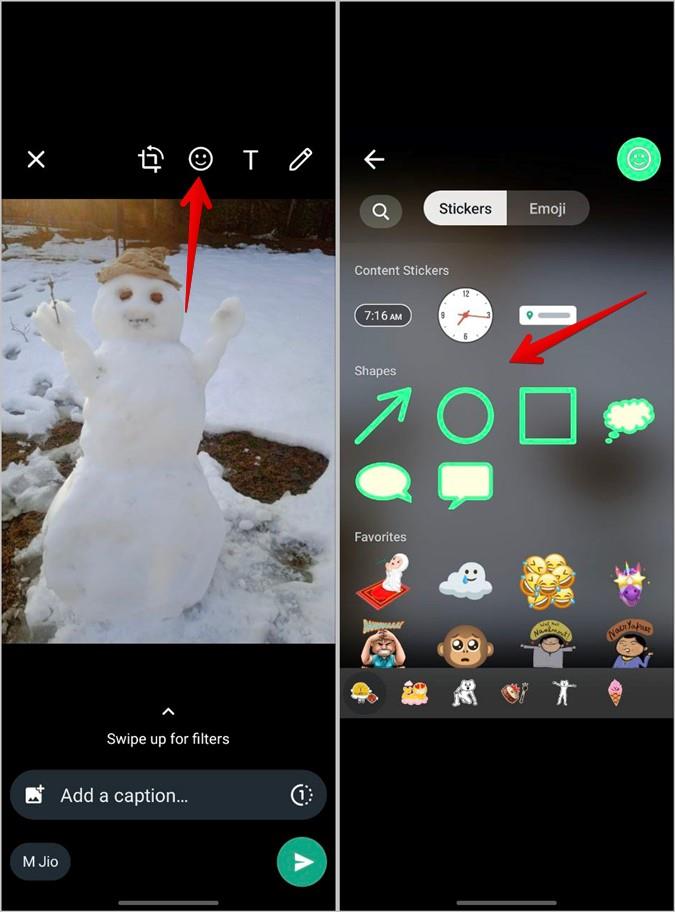 WhatsAppの写真に矢印または円を追加する方法