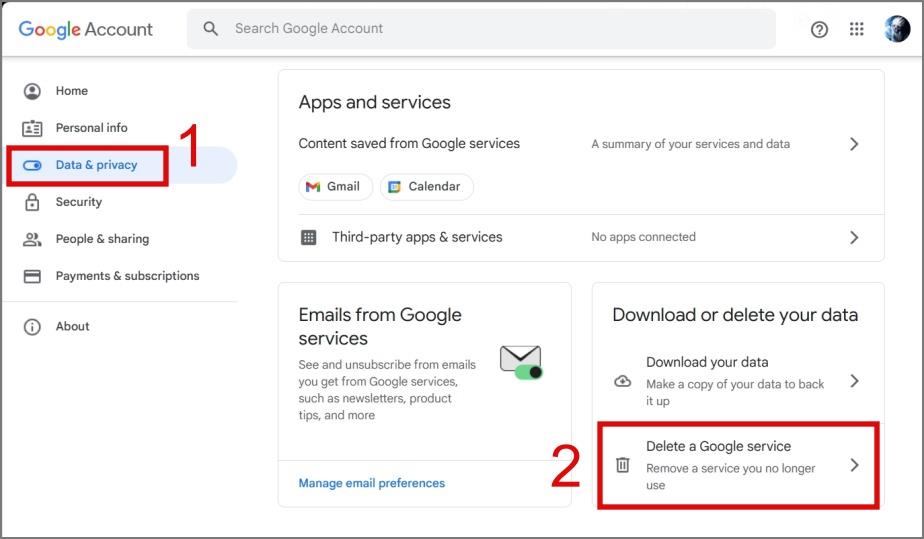 Gmail アカウントを完全に削除する方法