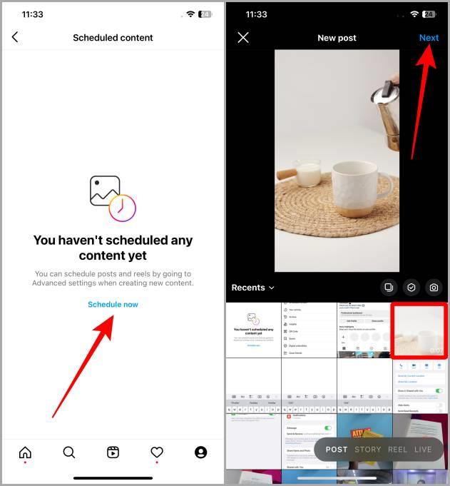 Instagramアプリで投稿とリールを無料でスケジュールする方法