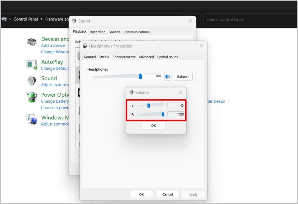 Windows 11および10で左右の音量チャンネルを調整する方法