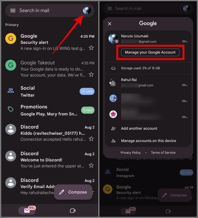 Gmail アカウントを完全に削除する方法