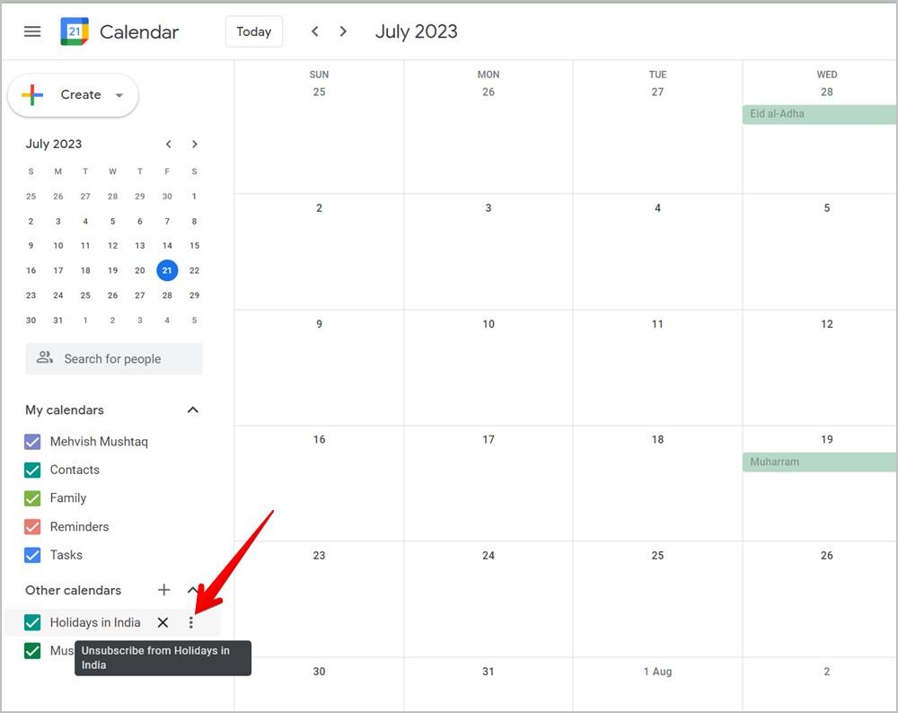 Google および Samsung カレンダーに祝日を追加/削除する方法