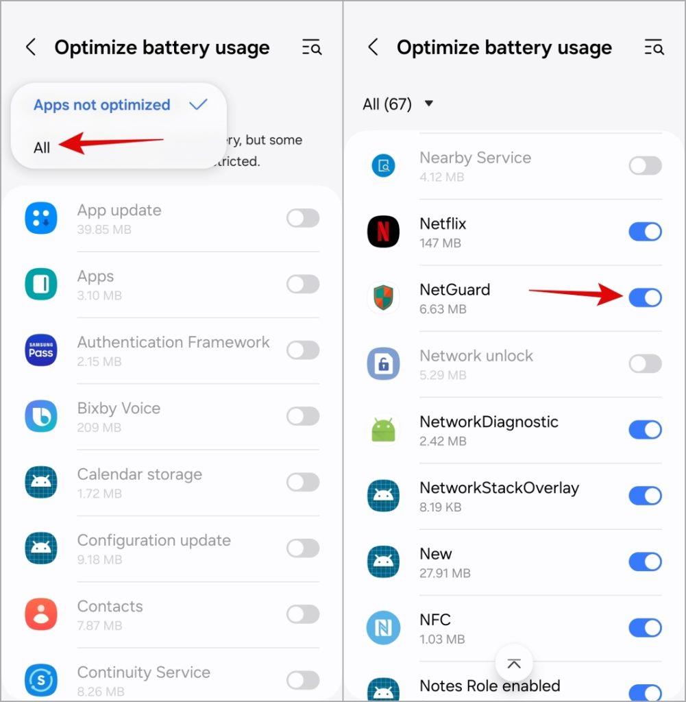 Samsung Galaxy Phone で特定のアプリのモバイル データまたは Wi-Fi アクセスをオフにする方法