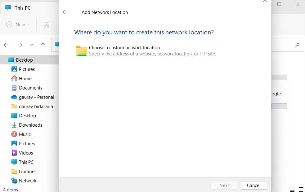 Windows 10/11でこのPCにカスタムフォルダーを追加する方法