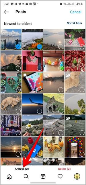 Instagramのすべての投稿を一度に削除する方法