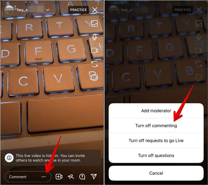 Instagramの投稿、ライブ、広告、ビデオのコメントをオフにする方法