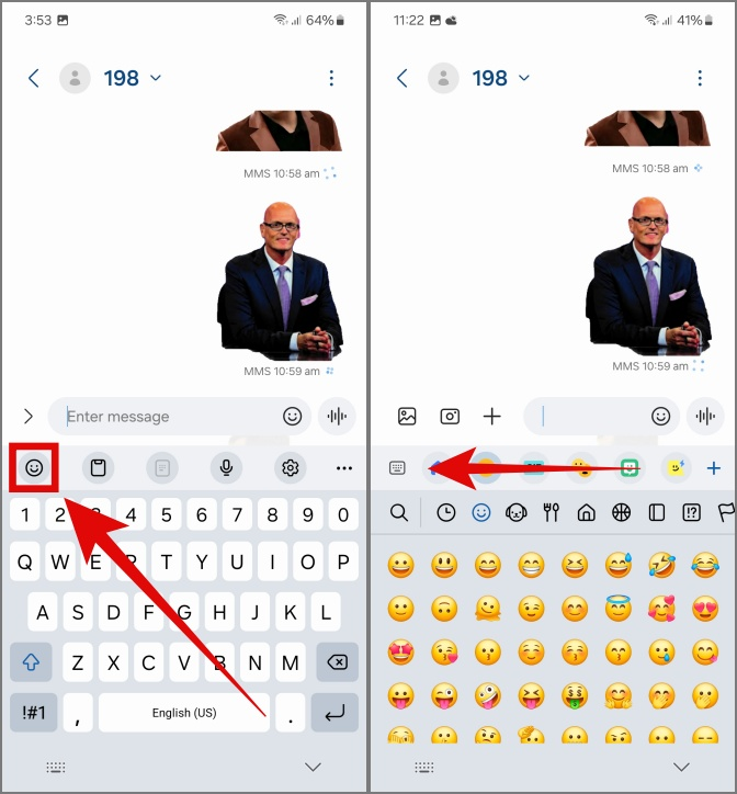 Samsung Galaxy 携帯電話の写真からカスタム ステッカーを作成する方法