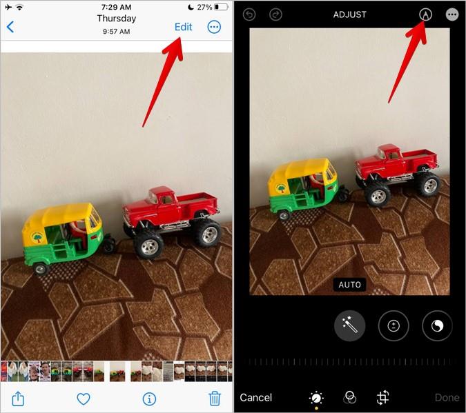 WhatsAppの写真に矢印または円を追加する方法