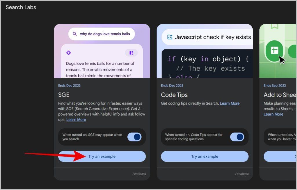 Google 検索 (SGE) で順番待ちリストに参加して Generative AI を使用する方法