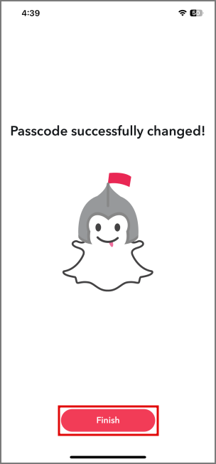 SnapchatでMy Eyes Onlyのパスコードを変更する方法