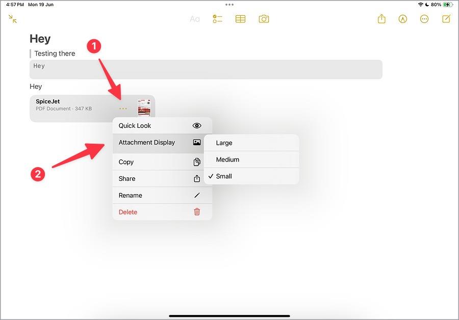 Apple Notes で PDF に注釈を付ける方法