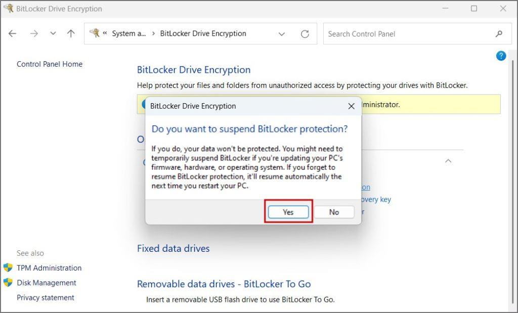 Windows 10/11 で BitLocker を無効にして一時停止する 3 つの方法