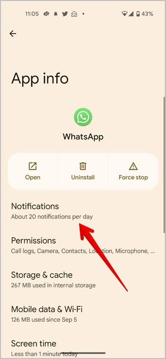 ロック画面とホーム画面で WhatsApp の通知を受け取る方法