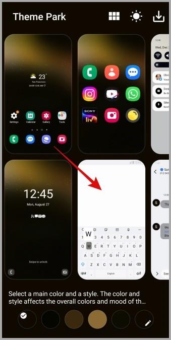 Samsung Galaxy 携帯電話のテーマを変更する方法