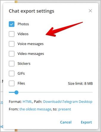 Telegram から複数の写真やビデオをダウンロードする方法