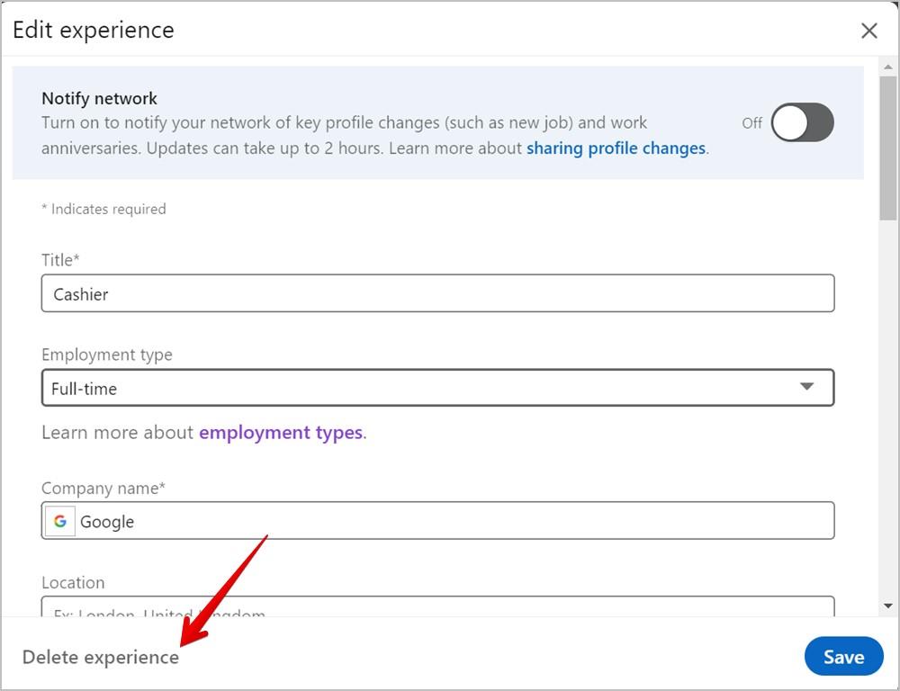 LinkedIn でエクスペリエンスを追加、編集、並べ替え、または削除する方法