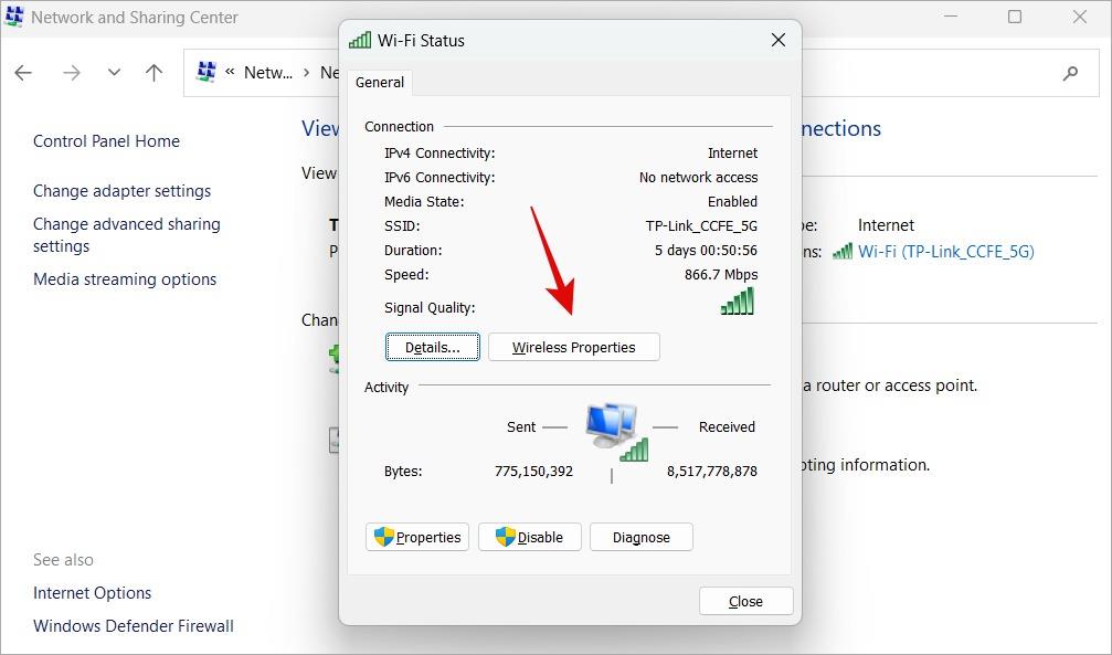 Windows 11 PC で Wi-Fi パスワードを見つけて変更する方法
