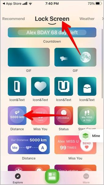 iPhoneに距離ウィジェットを追加する方法