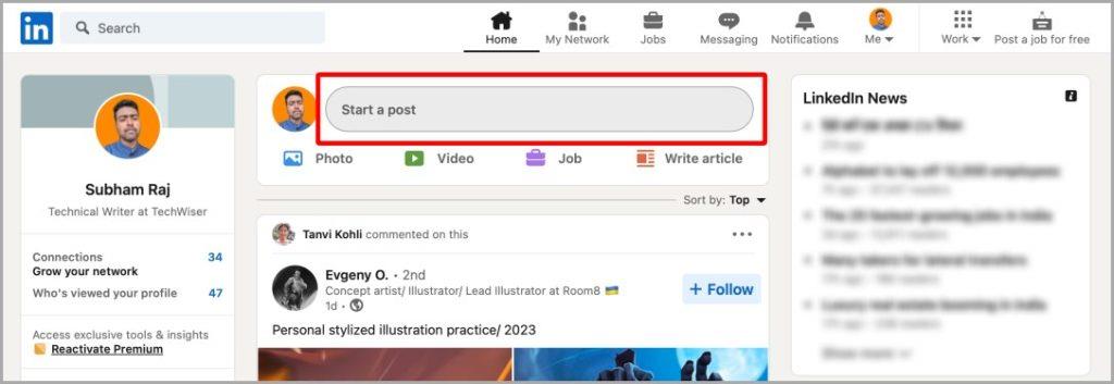 LinkedIn でネイティブに投稿をスケジュールする方法 (Web およびモバイル)