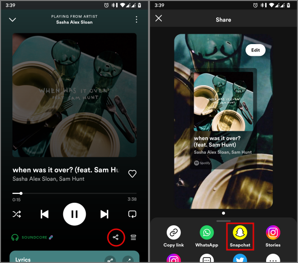 Snapchat スナップとストーリーに音楽を追加する方法 – 特集とカスタム