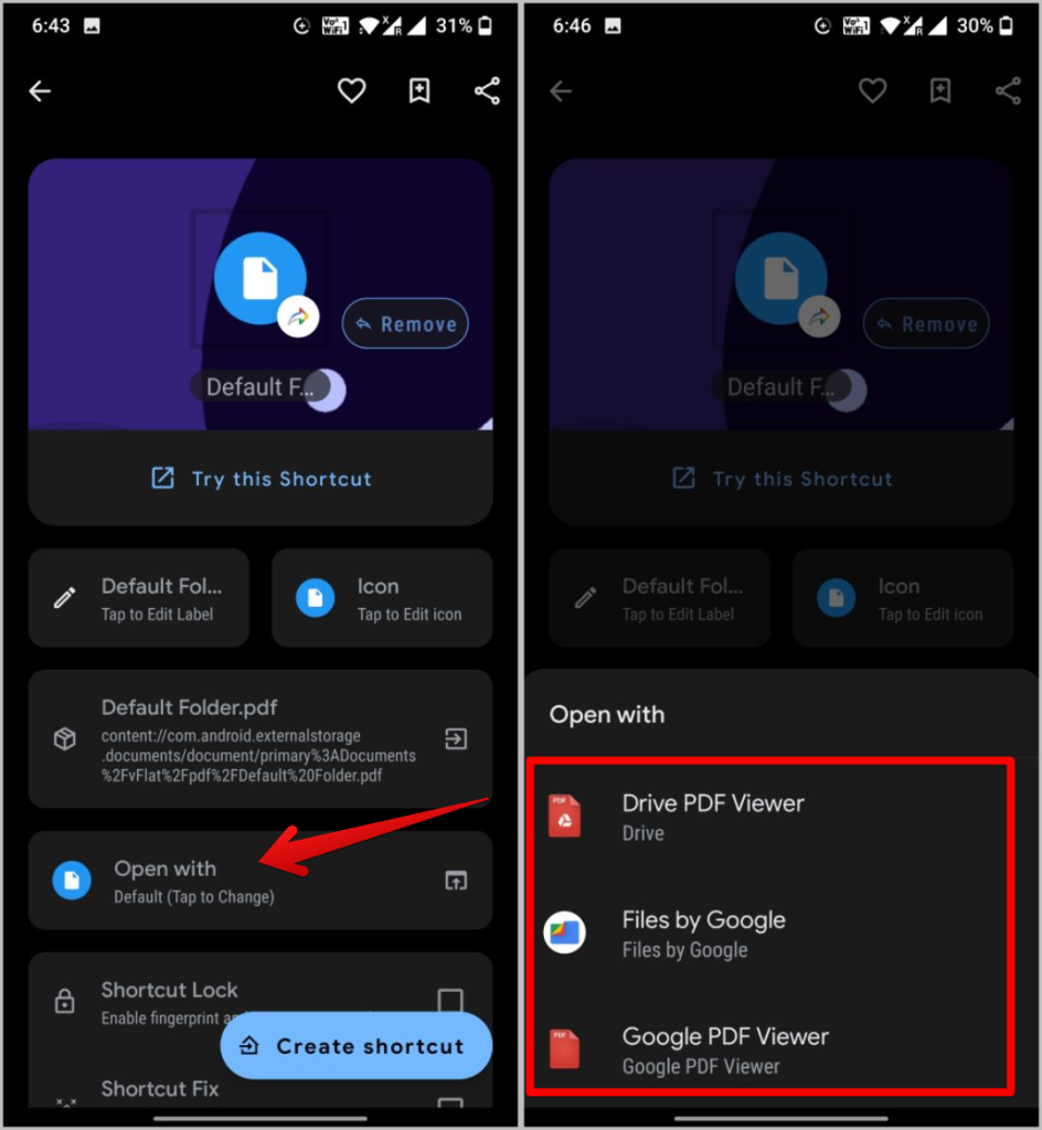 Androidのホーム画面にファイル/フォルダーのショートカットを追加する方法