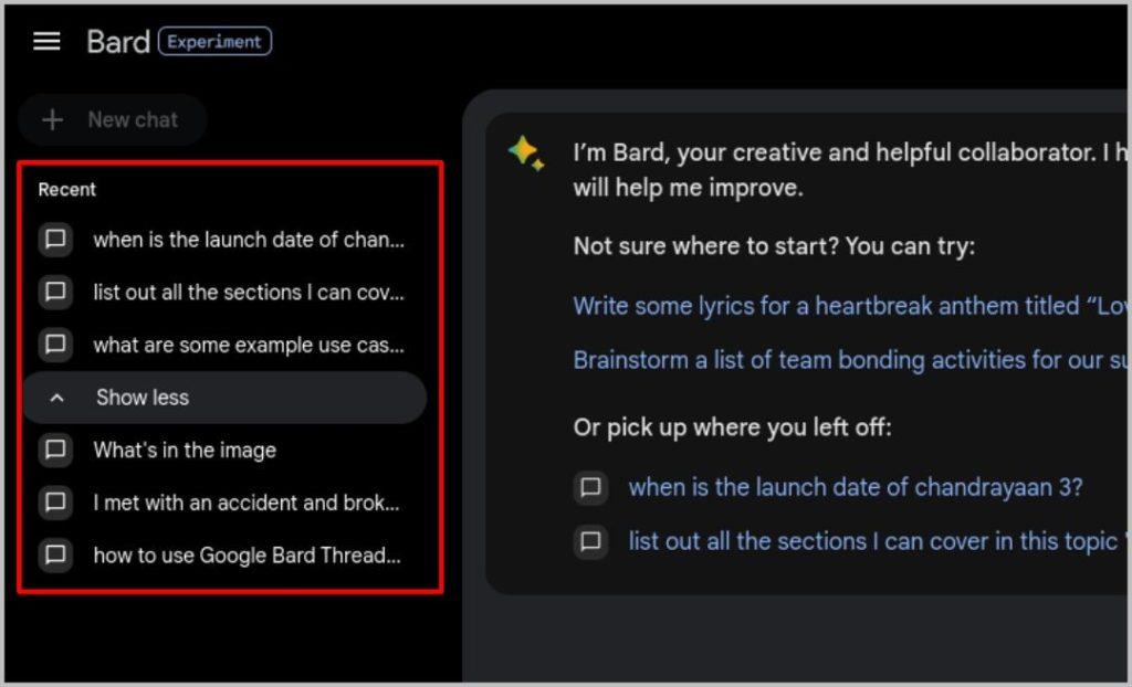 Google Bard の会話を共有する方法