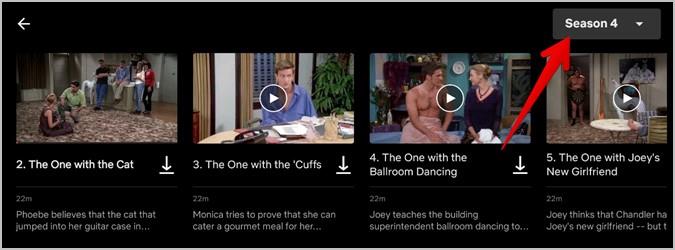 Netflix でシーズンやエピソードを変更する方法