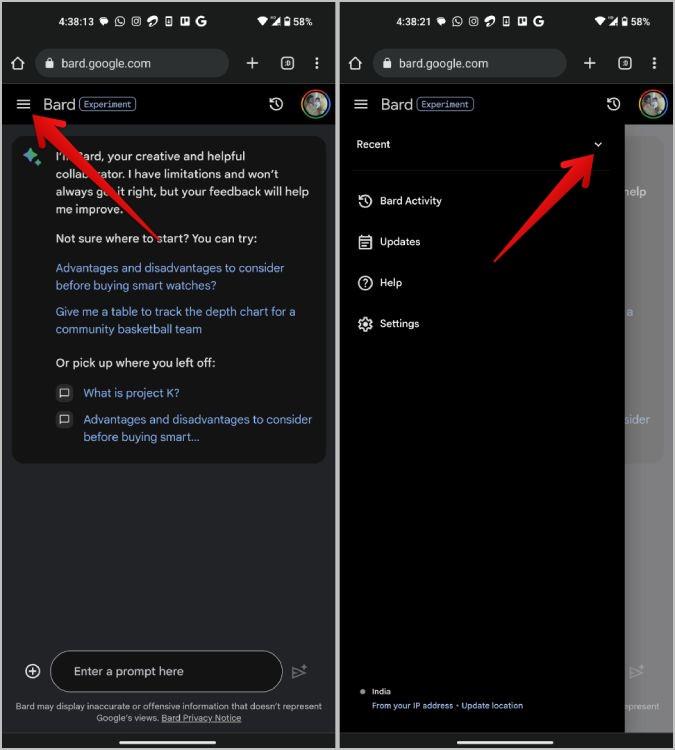 Google Bard の会話を削除する方法