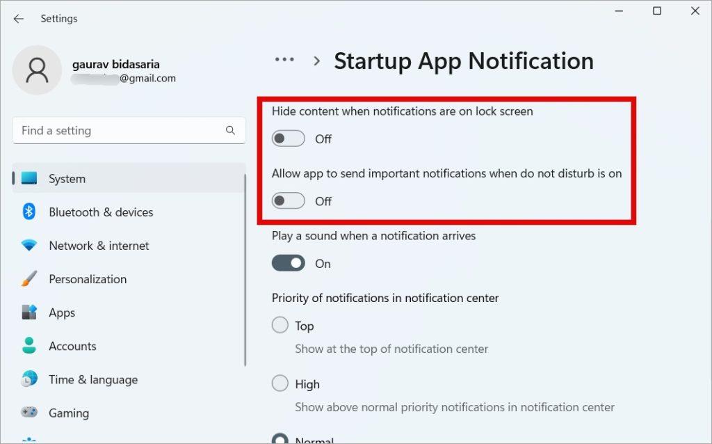 Windows 11 でスタートアップ アプリの通知を有効にしてカスタマイズする方法