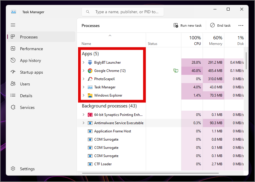 Windows 11でバックグラウンドプロセスを削減する13の方法