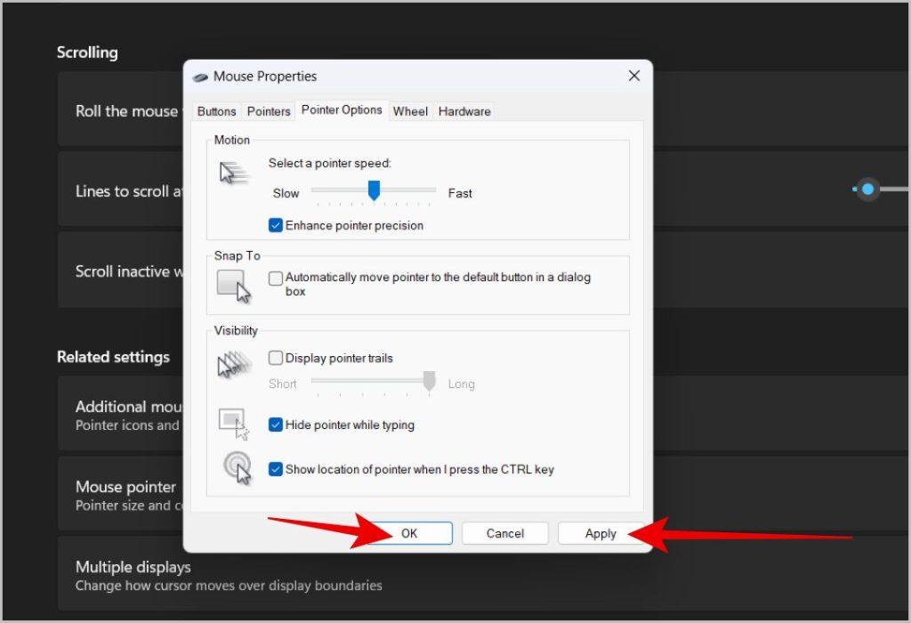 Windows 11および10でマウスポインタを見つける方法