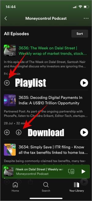 Spotify のアイコンと記号の意味