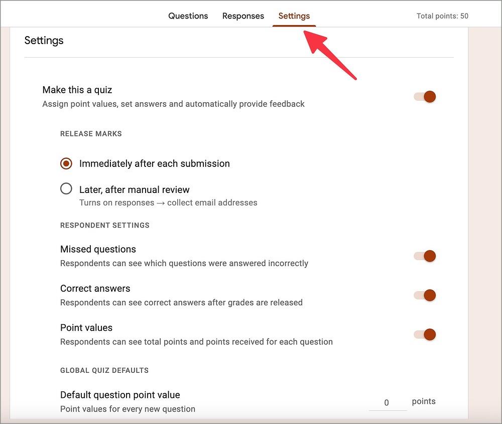 Google フォームでクイズを作成して共有する方法