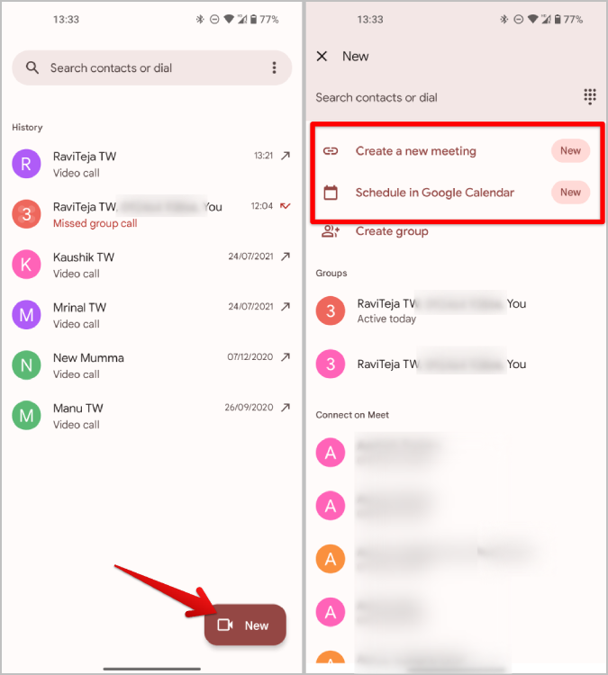 Android と iOS で新しい Google Meet アプリを使用する方法