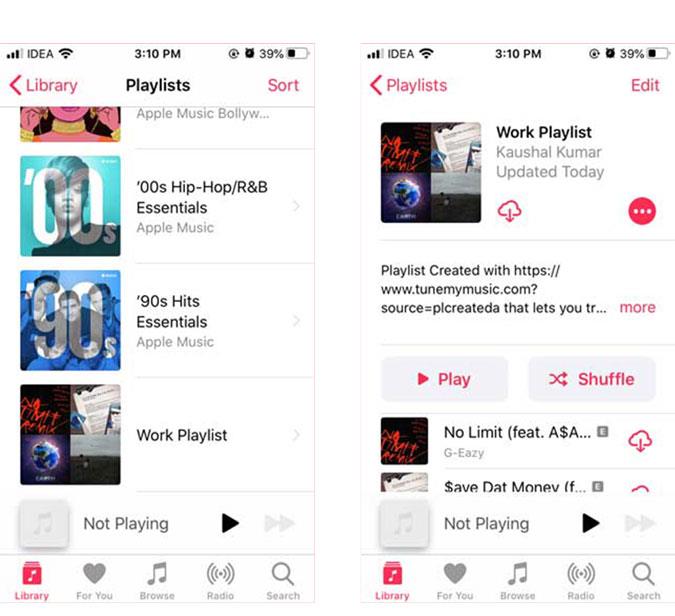 Spotify から Apple Music にプレイリストを転送する方法?  (または他の音楽サービス)