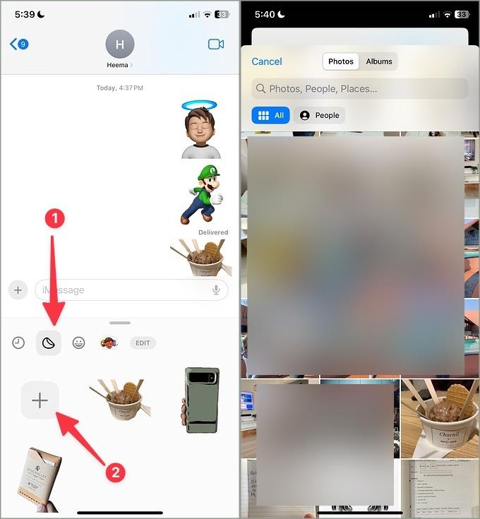 iPhoneでライブステッカーを作成して使用する方法
