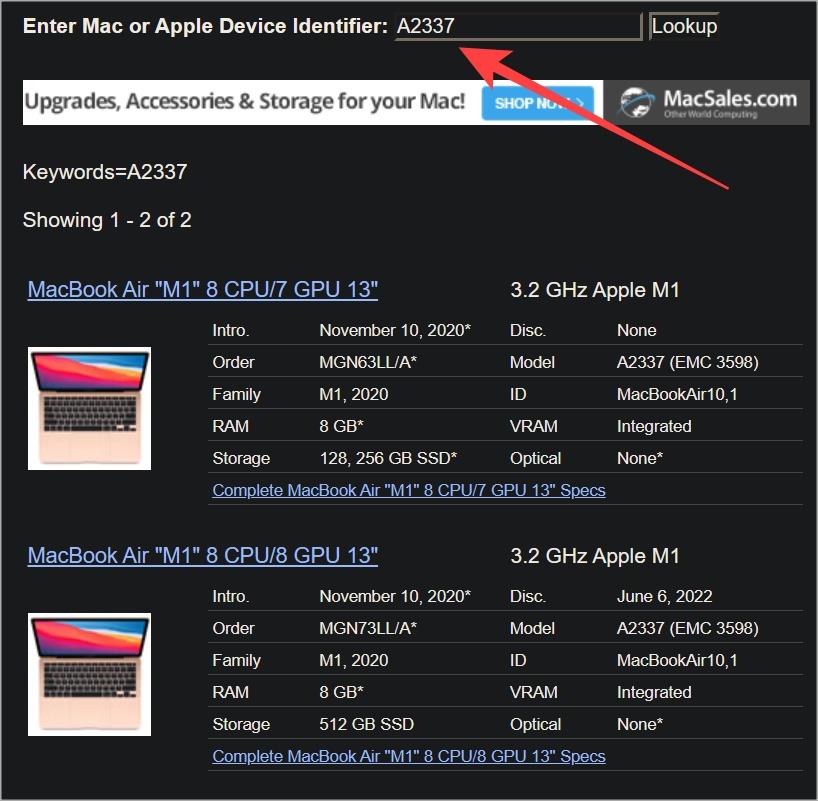 MacBook のモデルとシリアル番号を確認する 4 つの方法