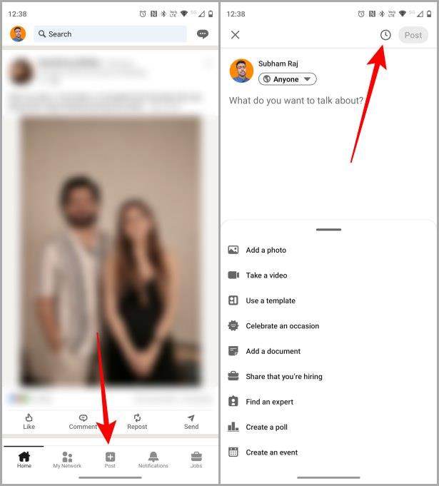 LinkedIn でネイティブに投稿をスケジュールする方法 (Web およびモバイル)