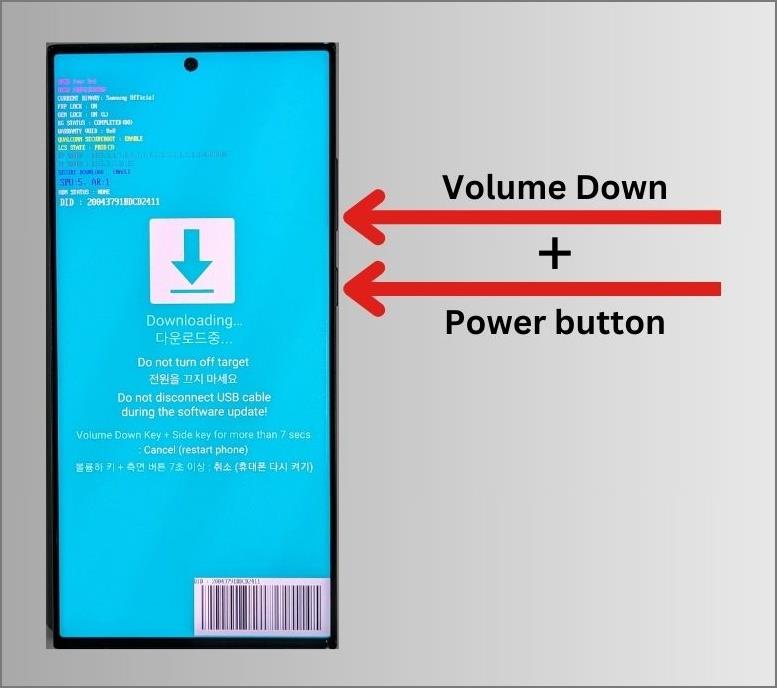 Samsung Galaxy 携帯電話でダウンロード モードを終了する方法