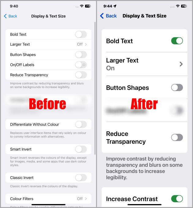 iPhoneでテキスト/フォントサイズを変更する最も簡単な方法
