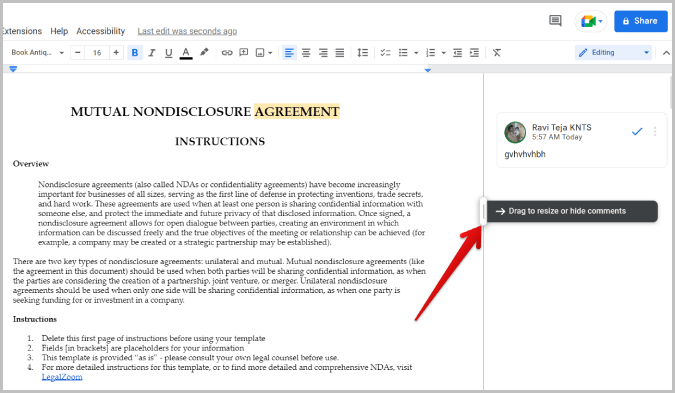 デスクトップとモバイルの Google ドキュメントでページのないドキュメントを作成する方法