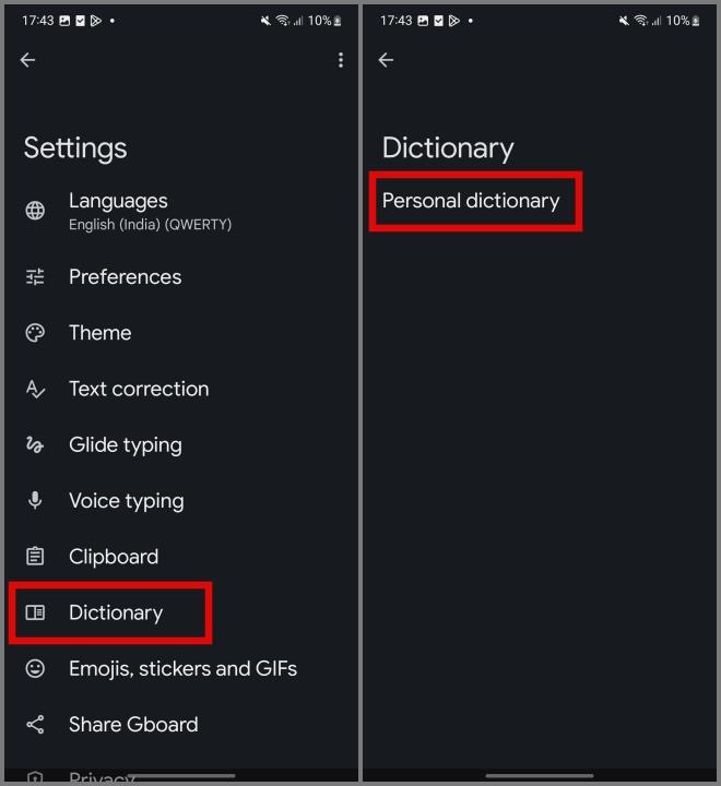 Androidキーボードから学習した単語を削除する方法