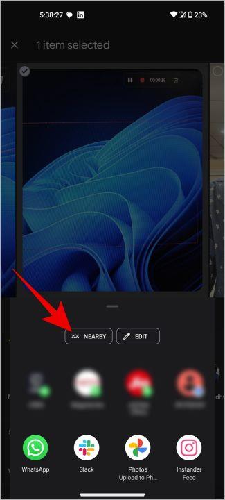 Nearby Share を使用して Android と Windows 間でファイルを共有する方法