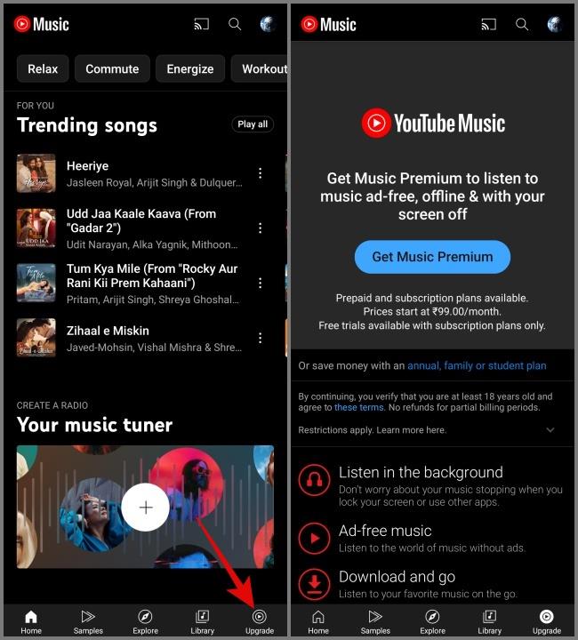 YouTube Music の記号とアイコンの意味